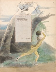 De gedichten van Thomas Gray, ontwerp 21, Ode op een verre aanblik van Eton College door William Blake